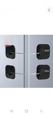 2 Pack Heavy Duty Combination Fridge Lock - Child/Baby Proofing Lock for Cabinet