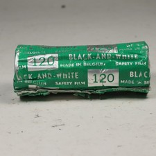 Vintage SEALED Black White Film Type 120 MADE IN BELGIUM