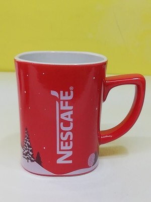 NESCAFÉ CHRISTMAS CAPPUCCINO CUP COFFEE MUG RED Cups COFFEE Nescafè