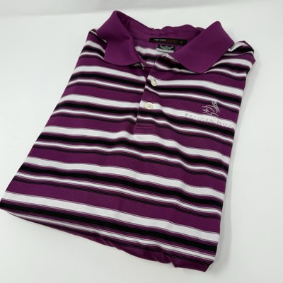 Tiger Woods Collection Nike Purple Golf Polo Shirt XL Dri-Fit Pelican Hill GC