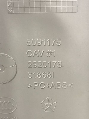 Chrysler Pacifica 2019 Handschuhfach 5RL361D2AF IML24444