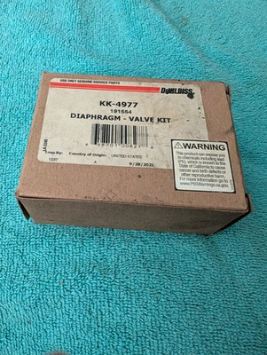 #ad Devilbiss Repair Kit KK 4977 Diaphragm Valve Kit Paint Sprayer New Old Stock $65.00