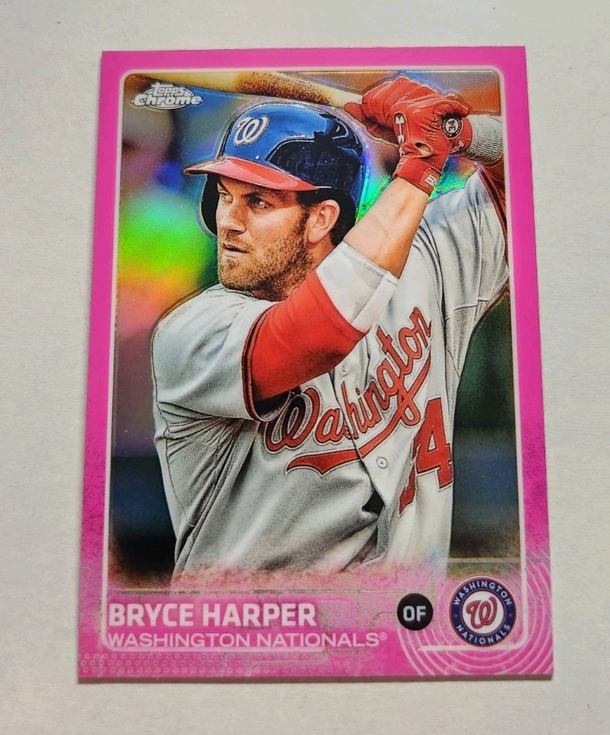 Bryce Harper 2015 Topps Chrome PINK Refractor SP #81 | Washington Nationals