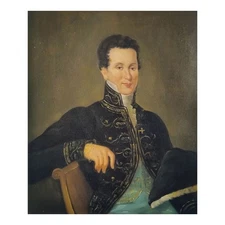 Hand Painted Square - Oil on Canvas 50x60 CM - Made in Italy - Hair