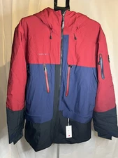 NEW Obermeyer Cirque Ski Snowboard Jacket Men'sLarge Rustic Red MSRP $349
