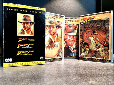 INDIANER JONES - Collection - 3 x VHS - Video - BOX - Cassetten - 413 Minuten