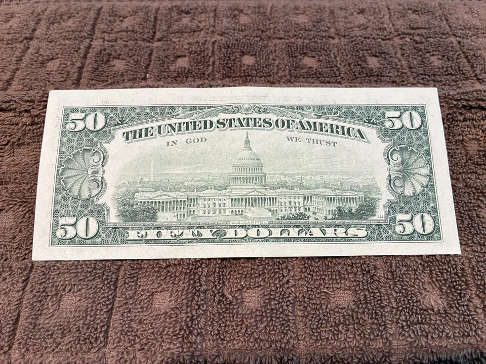 1988 $50 Fifty Dollar Bill United States of America Federal Reserve Note NY FRB - Image 4 of 4
