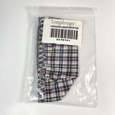 Longaberger Business Card Liner Woven Traditions Desktop Plaid 2278161
