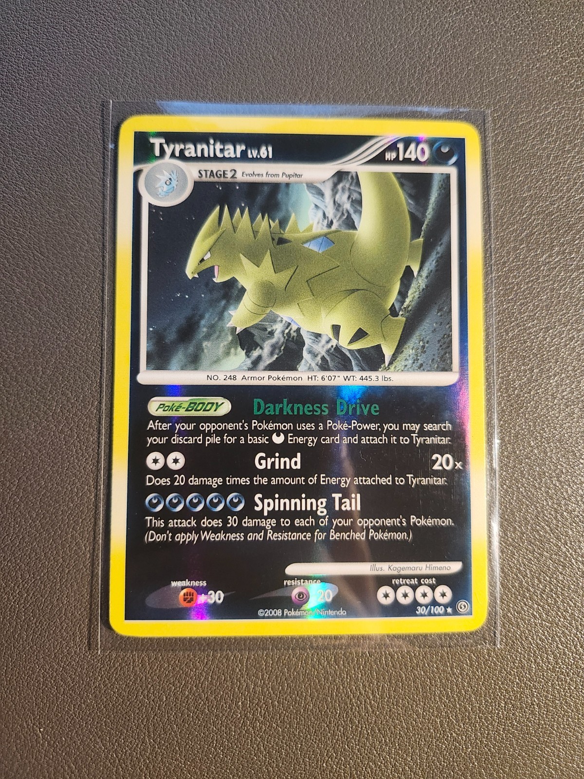 Tyranitar Reverse Holo 30/100 Pokemon TCG Stormfront LP Canadian Seller!