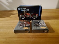 HARLEY DAVIDSON LIMITED EDITION  HISTORICAL PLAYING CARDS WITH TIN, 1903-1950