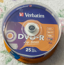 Verbatim Life Series DVD-R 25 Pack 4.7GB 16x 120 Min Blank Discs