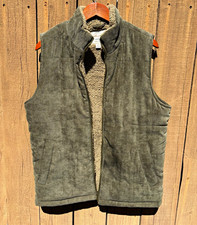 WeatherProof Green Full-Zip Lined Vest Men's M Stand-Up Collar Pockets