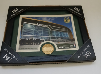 Milwaukee Bucks Framed Photo Fiserv Forum Limited Edition Highland Mint 336/5000