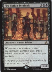 Fire Nation Sentinels #230/319 Foil Rare Avatar: The Last Airbender Eternal-Legal MTG