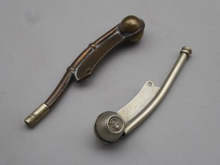 2 x Vintage Bosun's Whistles Boatswain's Whistles
