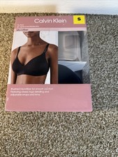 Calvin Klein Women's 2 Pack Lightly Lined Microfiber Wirefree Bra, Black/Cedar,S