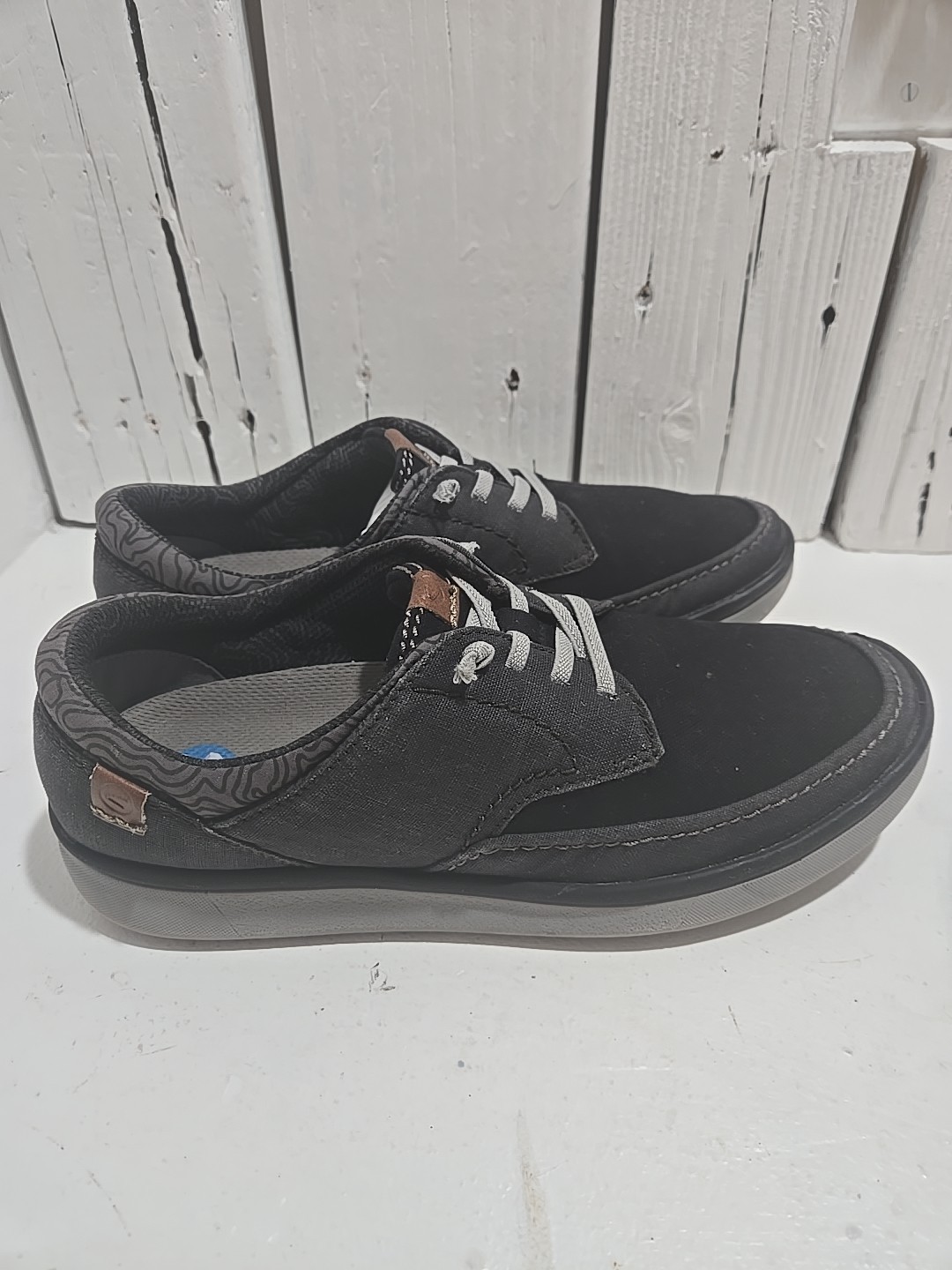 ClarksClarks Sz8M Cantal 26166437 Mens Black Canvas Lifestyle Sneakers Shoes b17