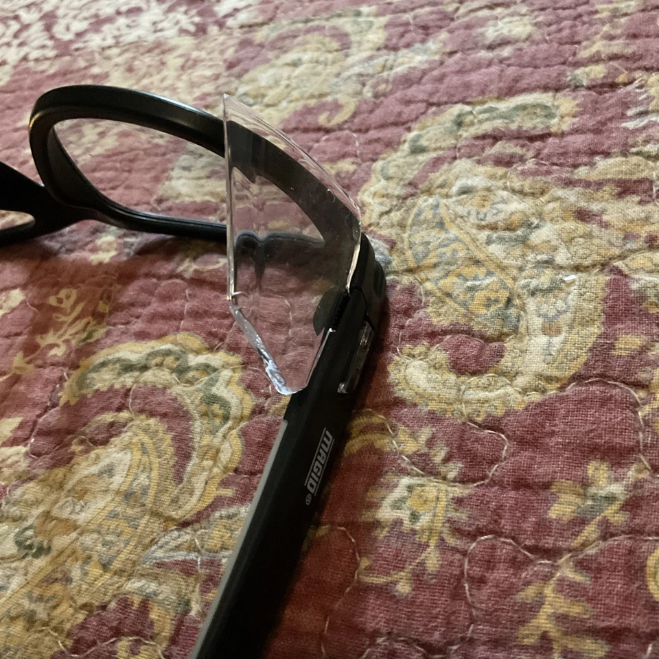 Gafas Magid Safety Shop con protectores laterales negras usadas en excelente estado construcción de EPI antiniebla Foto 3 de 4