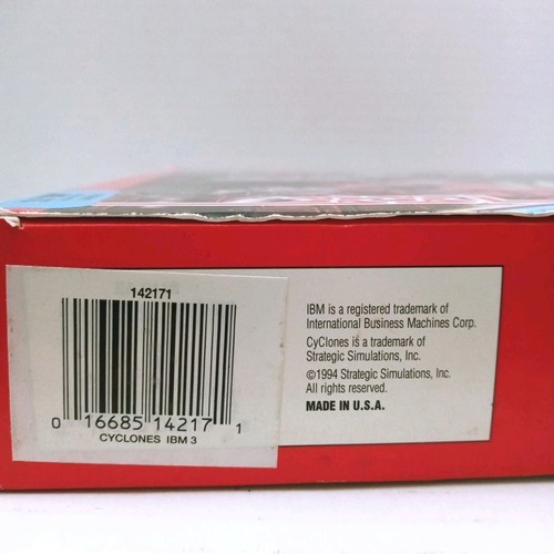 Cyclones IBM Big Box PC Spiel CIB komplett 3,5" Disks Manual Inserts Vintage 1994 - Bild 10 von 18