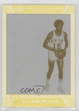 2007-08 Topps Co-Signers Printing Plate Yellow 1/1 Earl Monroe #48 HOF b8h
