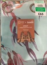 Dunelm Dunelm Natural History Museum Kingfisher Birds Eyelet Curtains - 46"x90"
