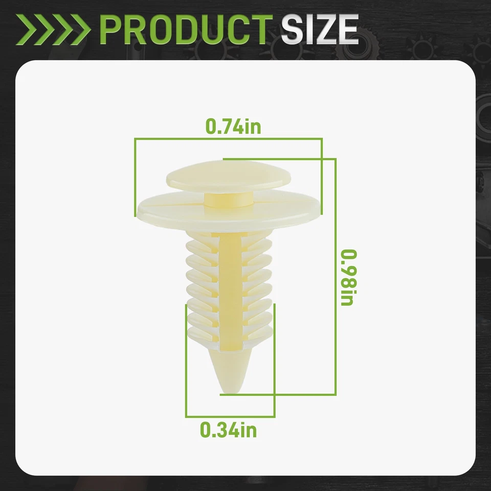 For 1994-2008 Dodge Ram Door Trim Panel Clips Replaces Chrysler 6503709 50pcs - Image 2 of 4
