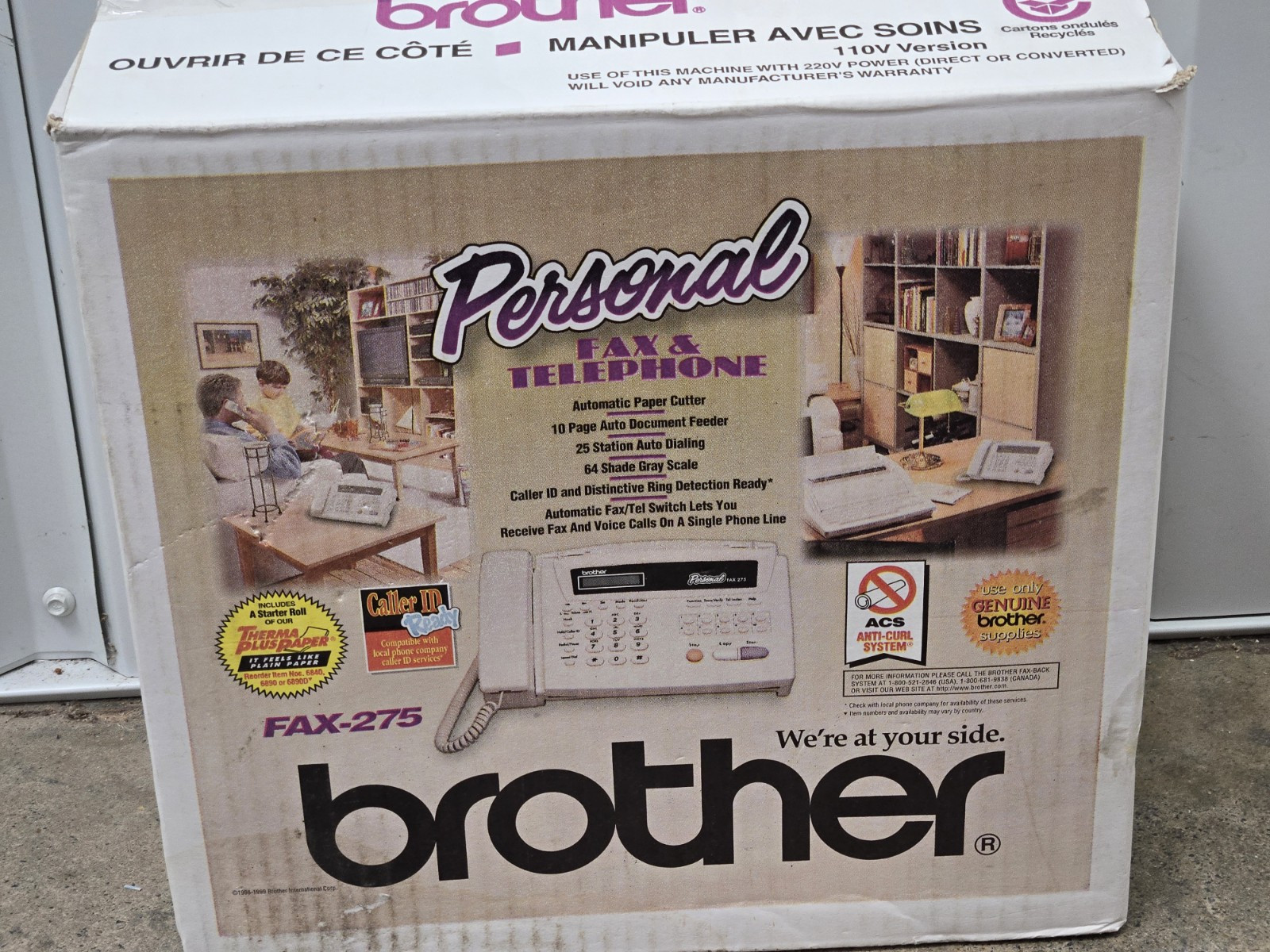 Brother FAX-275 Personal Fax & Telephone New In Box HTF | eBay