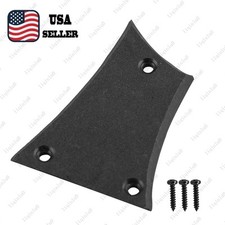 Plastic Guitar Truss Rod Cover 3 Hole with Screw for Electric Guitar-Matte Black