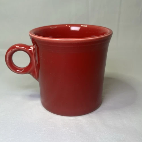 Fiesta Fiestaware Fiesta HLC,  Red Coffee Mug Cup Made In USA. 12oz.