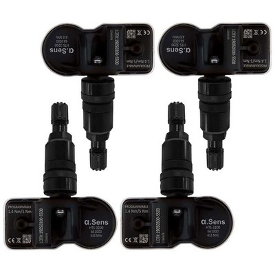 4 RDKS Sensoren schwarz plug&play  für Cadillac ATS BLS CT6 CTS Escalade SRX STS