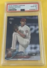 Topps 2018 Chrome Shohei Ohtani #150 White Jersey Rookie PSA 10 Angels