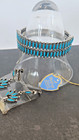 Whiting & Davis Petipoint Turquoise Naja Squash Blossom Jewelry 3 Piece Set — photo 4