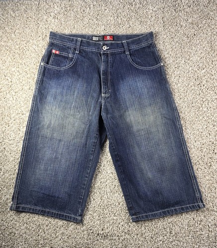 Vintage Southpole Red Tab Blue Jean Shorts Size 36 Long