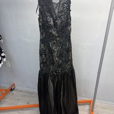 GLS Gown GL2162 Mermaid Long Dress with Lace and Sheer Back