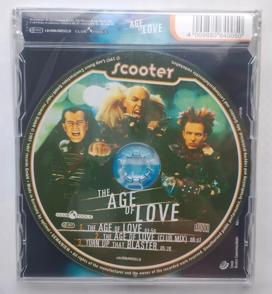 Scooter – The Age Of Love CD Single (1997) sealed | Club Tools | Neu OVP - Bild 3 von 3