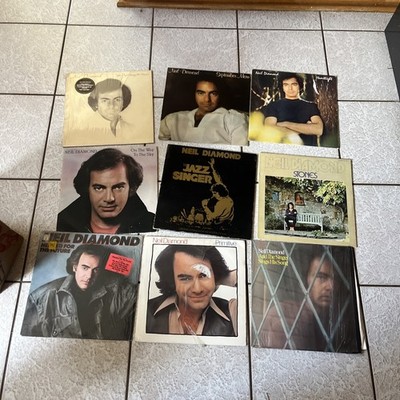 Neil Diamond 9 Vinyl Lot Stones, Jazz Singer, Primitive, September Morn