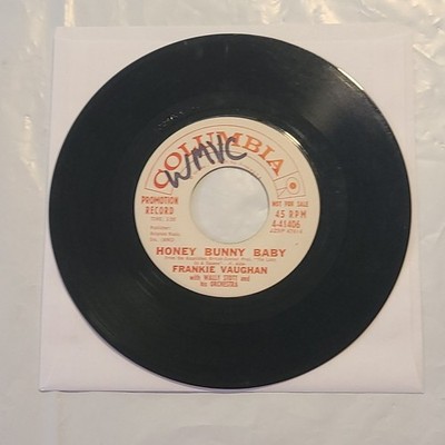 Frankie Vaughan - Honey Bunny Baby/ Big Deal - Columbia Promo 45 RPM Record