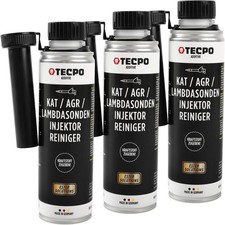 3x 300 ml TECPO KATALYSATOR AGR LAMBDASONDEN INJEKTOR REINIGER BENZIN ADDITIV