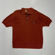 Vintage 60s Arrow Ban-Lon Orange Nylon Polo 1960s True Vintage