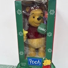 Vintage Telco Disney Winnie the Pooh 1996 Animated Christmas Display Figure NEW