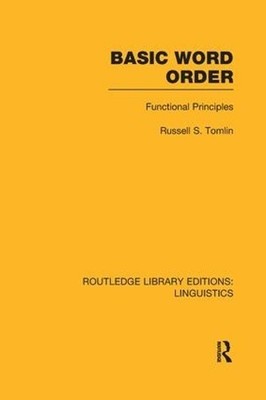 Basic Word Order (RLE Linguistics B: Grammar) - 9781138964426