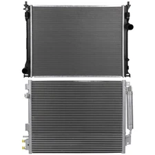 Aluminum Radiator & Condenser Cooling Kit For 2009-2019 Dodge Challenger