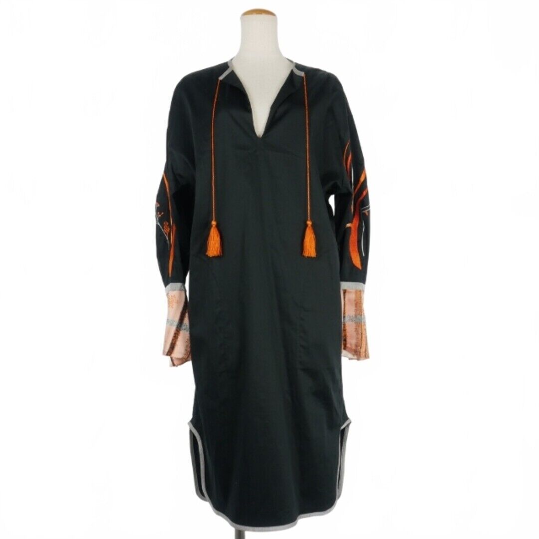Mame Kurogouchi 19AW One Piece Dress Lace Embroidery Long Mame Kurogouchi 19AW One Piece Dress Lace Embroidery Long