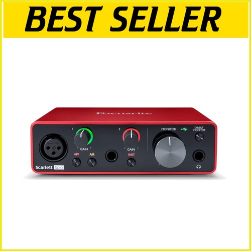 Studio-Quality Audio Interface Solo 3rd Gen for Easy Music & Podcast Production