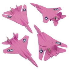 TimMee Processed Plastic F-14 F-15 Pink Fighter Jets Tim Mee Army Men Planes US