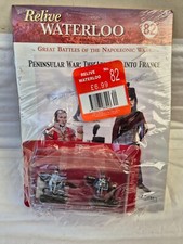 ISSUE 82 DEL PRADO RELIVE WATERLOO SET OF 2 PAINTED LEAD SOLDIERS DWA016 28MM