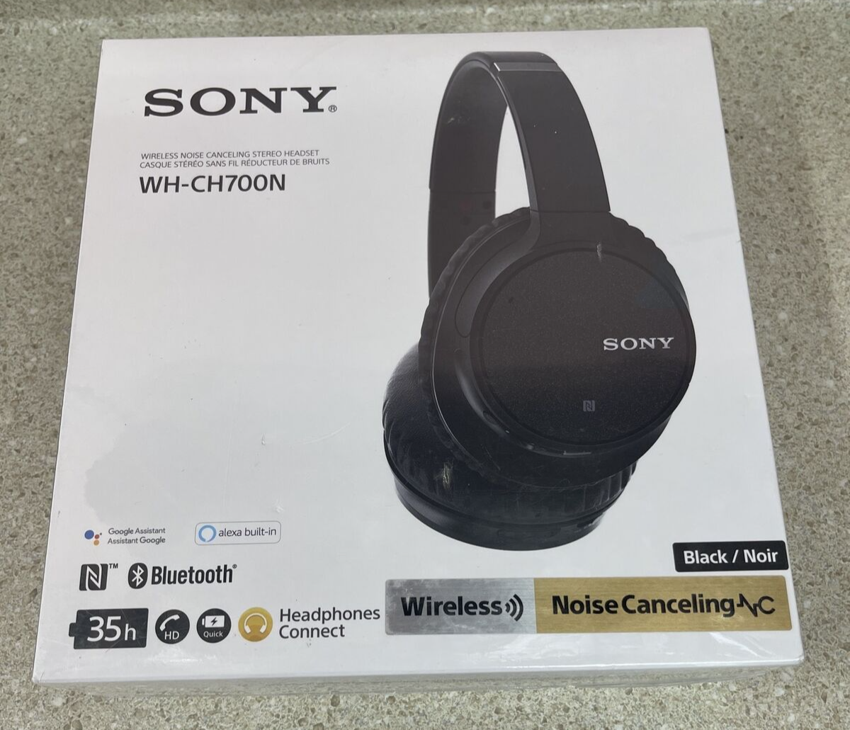 Sony WH-CH700N Wireless Over-Ear Headphones - Black for sale