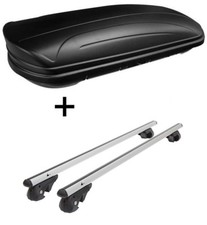 Dachbox MAA320L matt+Alu Relingträger VDP004L für für Ford Focus Turnier DAW 04-