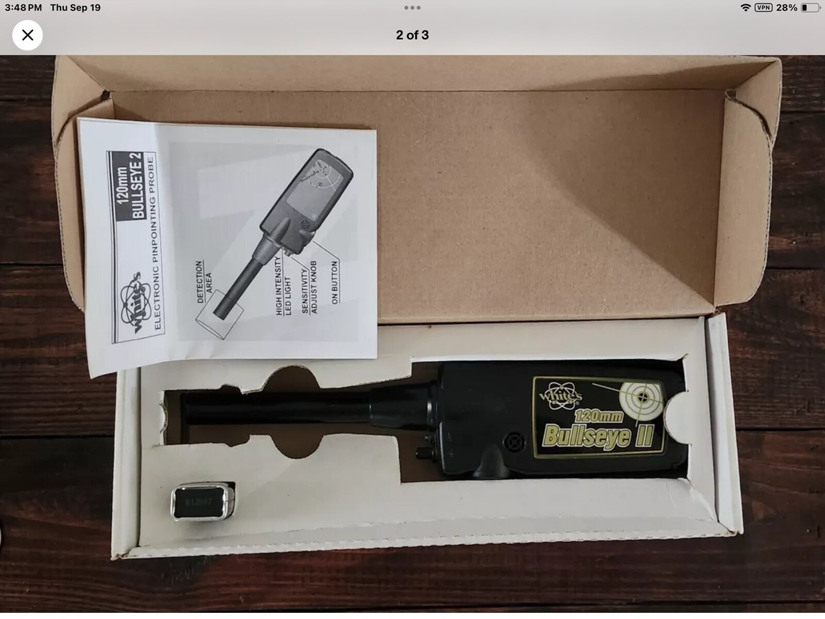 White's Bullseye II - 2 - Metal Detector Pin Pointer - 120mm