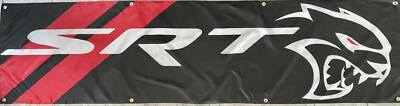 SRT DODGE 2x8ft FLAG BANNER MAN CAVE GARAGE